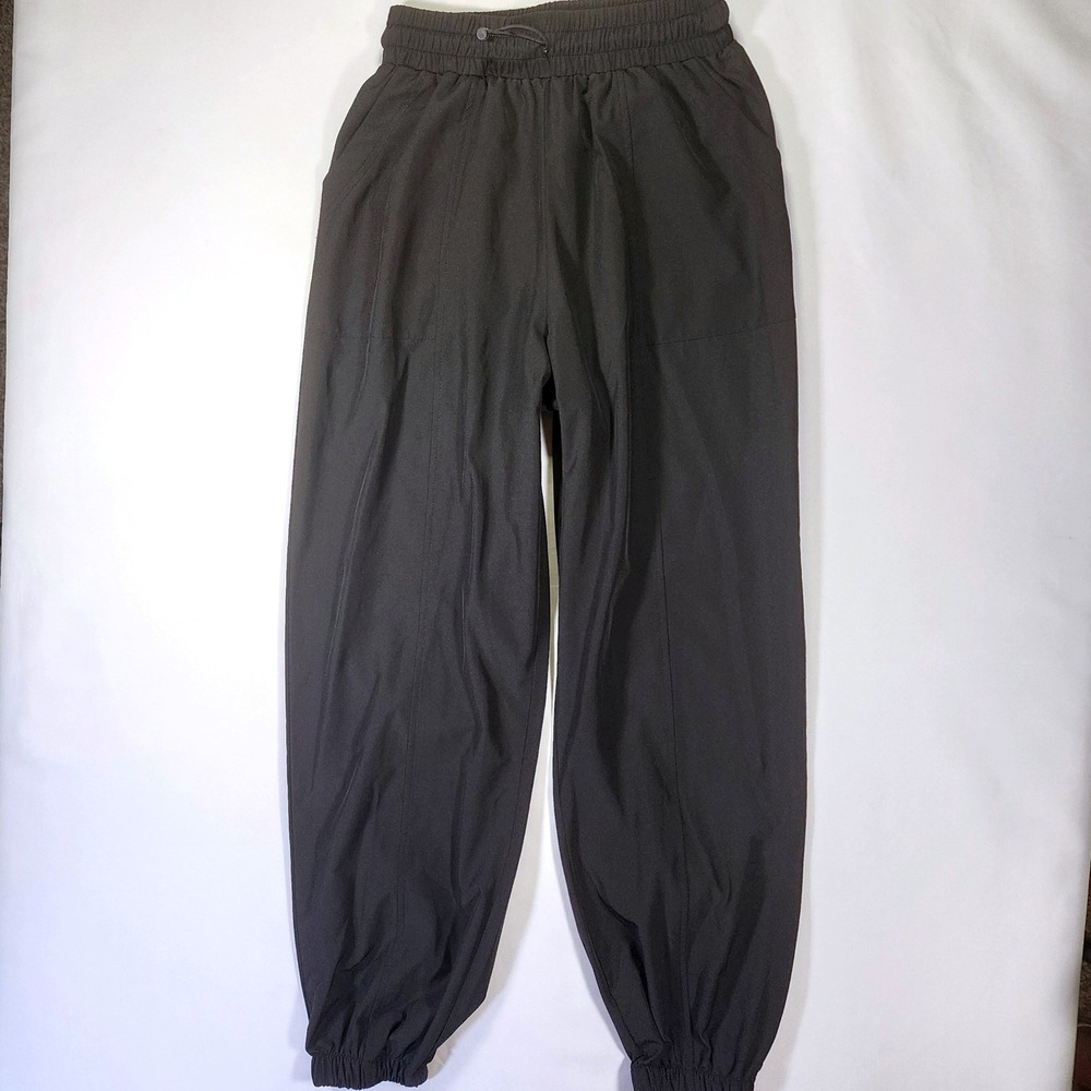 Lululemon On The Fly Black Lightweight Jogger Pants Women's Small Run Yoga EUC
